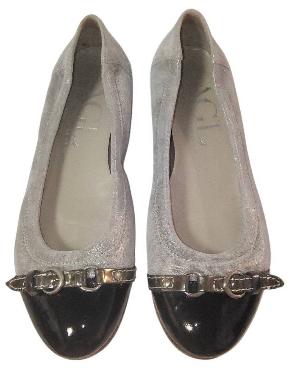 AGL Atilio Giusti Leombruni Monika Cap toe Leather Womens Vero Cuoio ballet flat